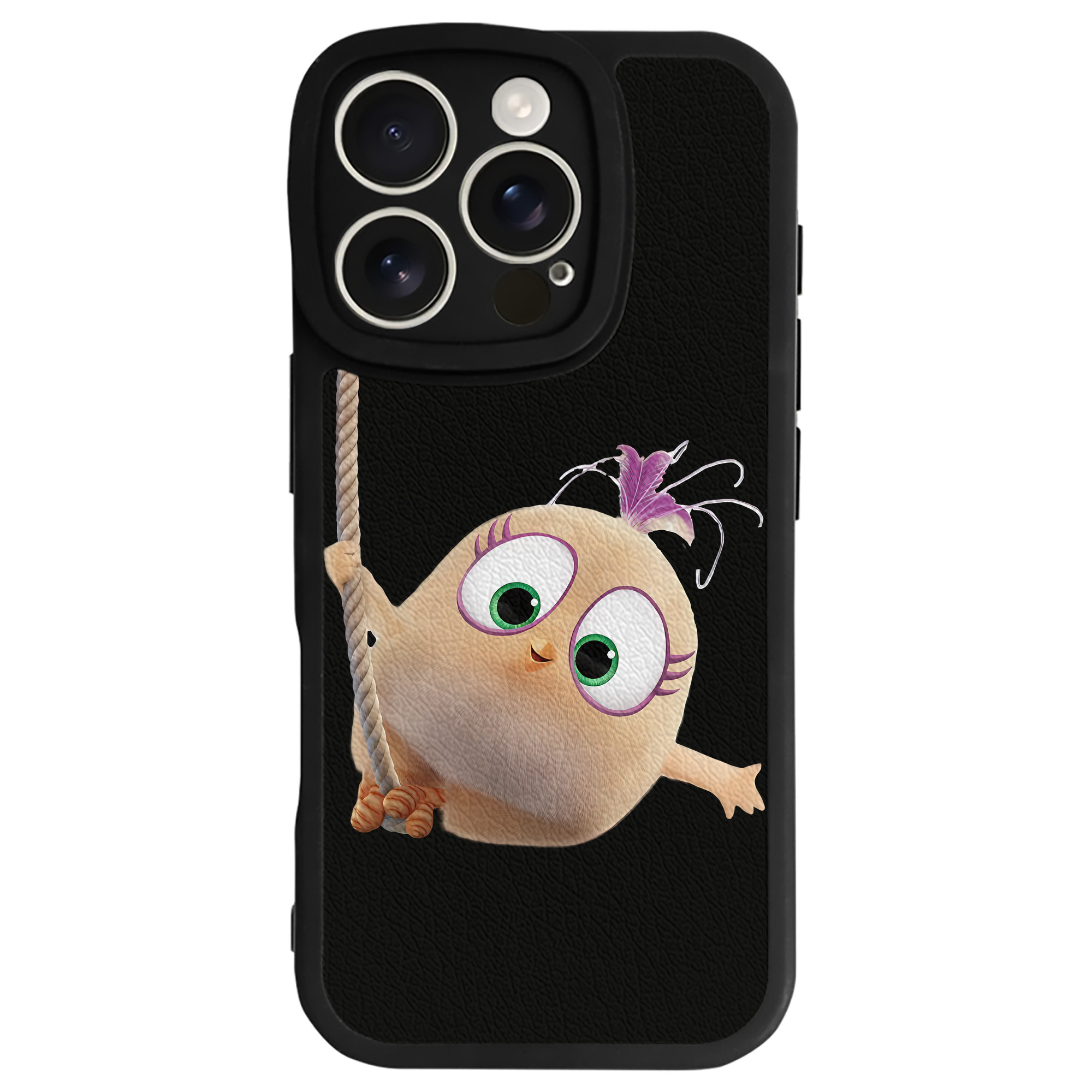 （画像用） Angry Birds アングリーバード 【iPhone 16シリーズ対応】シリコンスマホケース（レザー調） 材質：シリコン